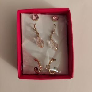 Avon October Birthstone Earring Pack-3 Sets NIB